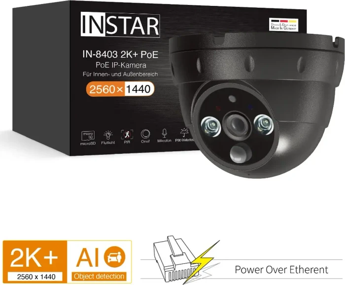 Instar IN-8403 2K+, schwarz