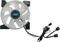 AZZA Hurricane II Digital RGB, LED-Steuerung, Fernbedienung, 120mm, 4er-Pack Vorschaubild