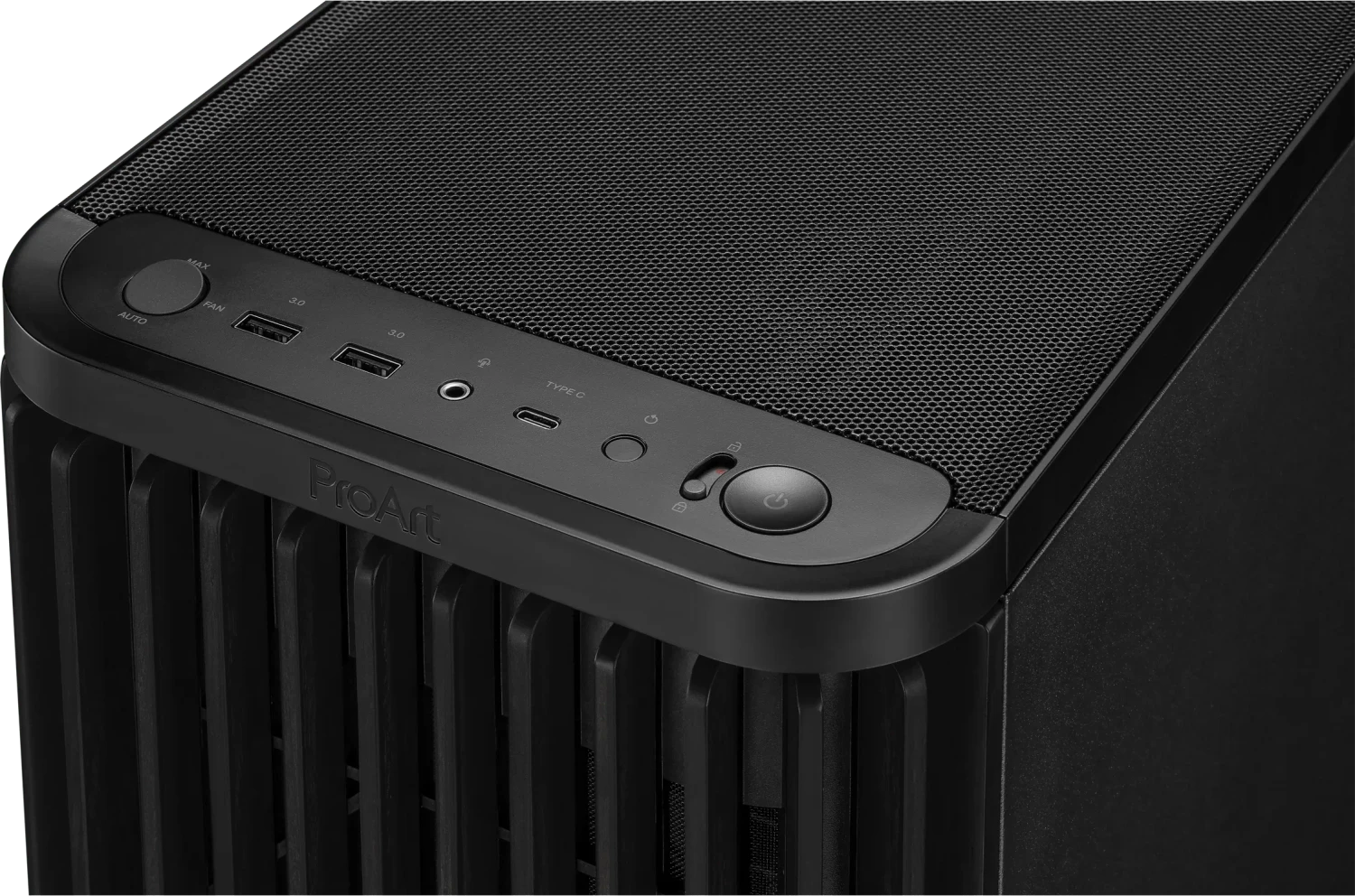ASUS PROART PA401 PC-Gehäuse – Mit Optimaler Belüftung, 2x 160 Mm Front- & 1x 120 Mm Rücklüfter