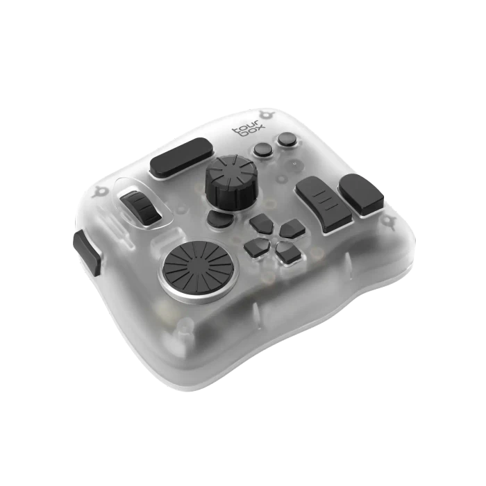 TourBox Elite Plus Editing Controller, transluzent/schwarz, USB-C/Bluetooth