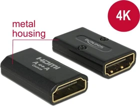 DeLOCK 4K HDMI Typ A Buchse/Buchse Adapter schwarz (65659)