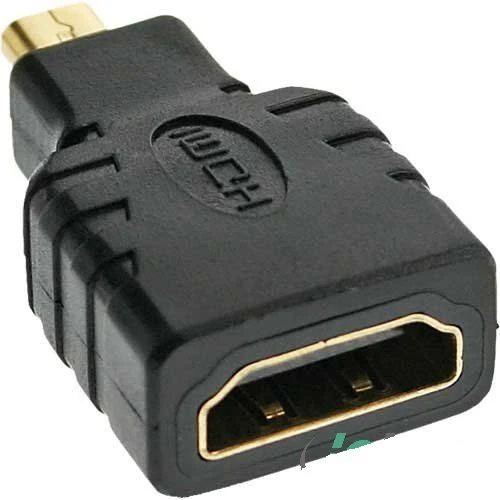 InLine HDMI Typ D Micro/Typ A Adapter schwarz