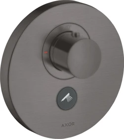 Hansgrohe Axor ShowerSelect rund Thermostat HighFlow mit 2 Ventilen brushed black chrome