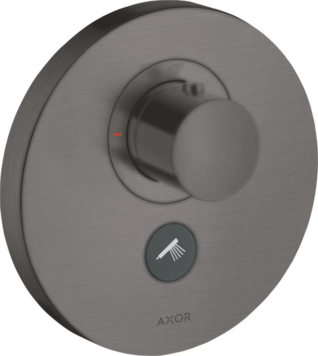 Hansgrohe Axor ShowerSelect rund Thermostat HighFlow mit 2 Ventilen brushed black chrome