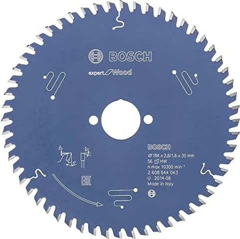 Bosch Professional Expert for Wood Kreissägeblatt 56Z, 184x1.6x30mm, 1 Stück