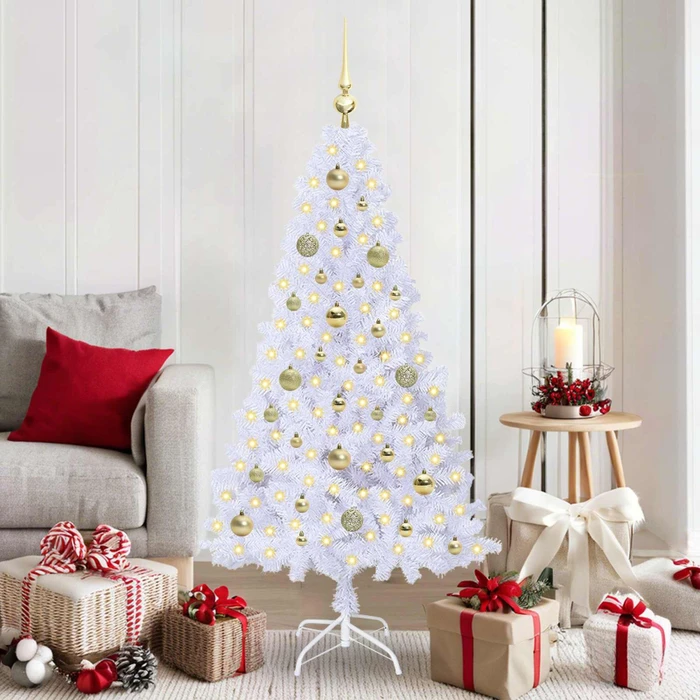 vidaXL Künstlicher Weihnachtsbaum, 150cm, inkl. LED-Beleuchtung (3426762)