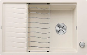 Blanco Elon XL 6 S-F InFino Becken reversibel mit Ablauffernbedienung softweiss