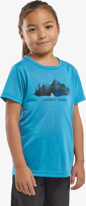Jack Wolfskin Hiking Graphic Funktionsshirt kurzarm empire blue (Junior)