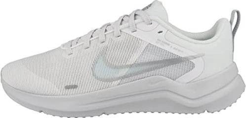 Nike Downshifter 12 white/pure platinum/metallic silver (Damen)
