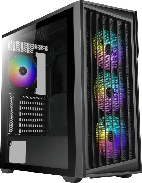 AZZA Torrent Black, schwarz, Glasfenster
