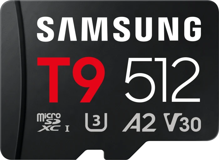 Samsung T9 R200/W130 512GB mit Cardreader, UHS-I U3, A2, Class 10