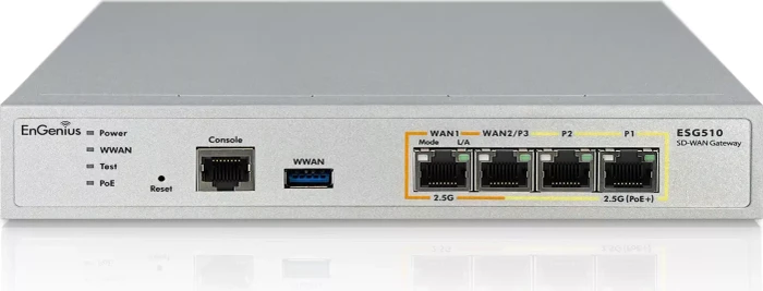 EnGenius Gateway5 4mG ESG510 Rackmount Firewall, 4x RJ-45, PoE+