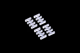 Alphacool Eiskamm X6 Kabelkamm 3mm, klar, 4er-Pack