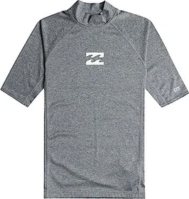 Billabong Waves All Day Rashguard Funktionsshirt kurzarm dark grey heather (Herren)