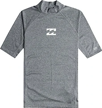 Billabong Waves All Day Rashguard Funktionsshirt kurzarm dark grey heather (Herren)