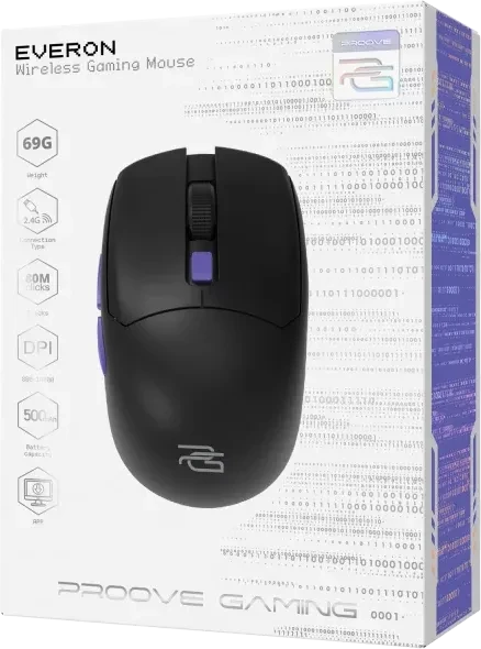 Proove Everon Wireless Gaming Mouse, schwarz, USB