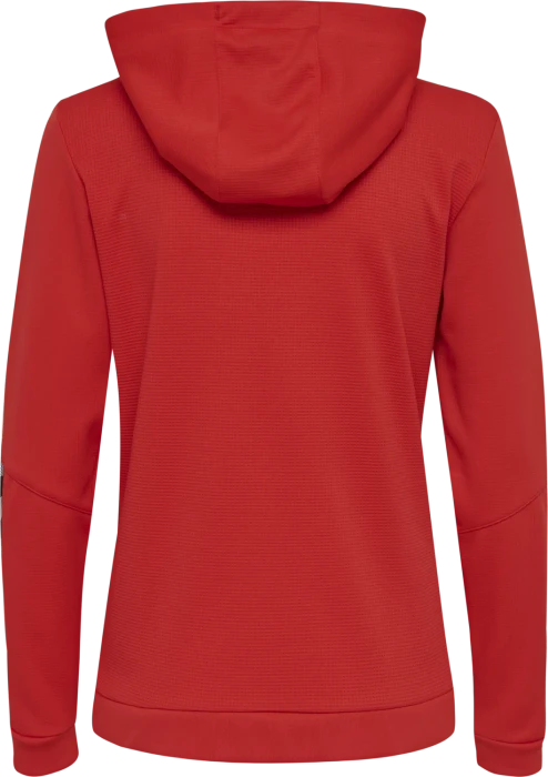 hummel Authentic Poly Zip Hoodie true red (Damen)