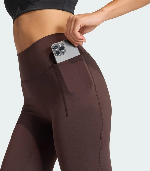 adidas Optime Workout Full Length Tights Hose lang aurora coffee (Damen) (KA0183) – Bild 2 von 7
