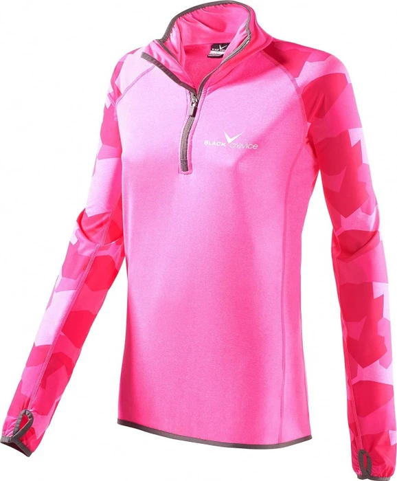Black Crevice Micro Funktionsshirt langarm (Damen)