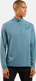 Odlo Essentials Ceramiwarm Midlayer Half Zip Laufshirt langarm provincial blue (Herren)