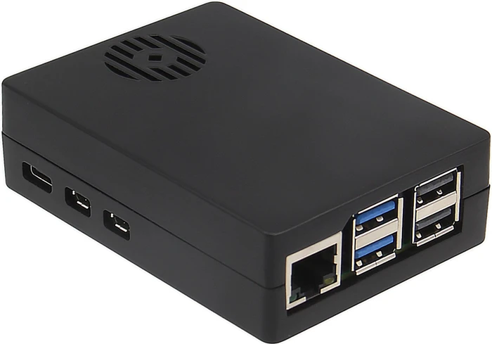 Geekworm Aluminiumgehäuse für Raspberry Pi 5, schwarz