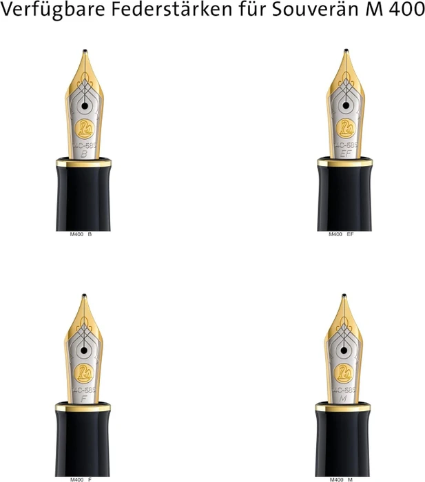 Pelikan Souverän M400 schwarz/blau, rechte Hand, mittel, Geschenkbox
