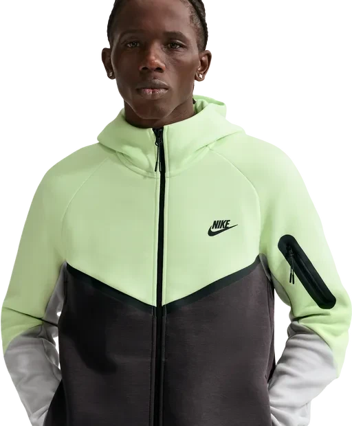 Nike Tech Fleece Windrunner Hoodie light liquid lime/anthracite/light smoke grey/black (Herren)