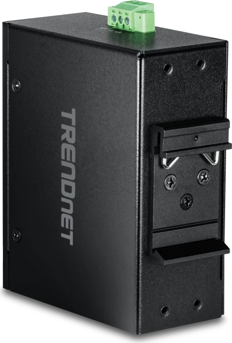 TRENDnet TI Hardened Industrial Railmount Switch, 8x RJ-45, 200W PoE+