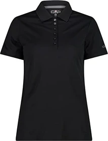 CMP Einfarbiges Pique Poloshirt kurzarm nero/graffite (Damen)