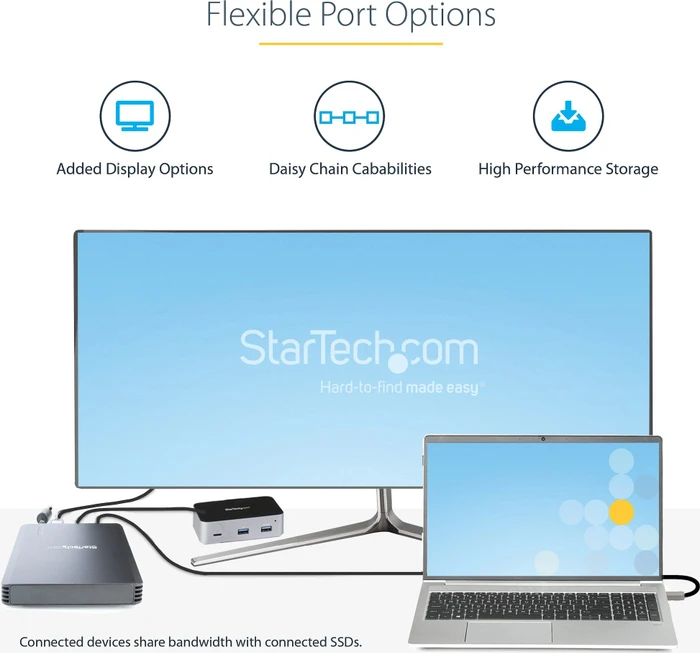 StarTech 4 Bay NVMe Enclosure, M.2, Thunderbolt 4 / USB4/DisplayPort