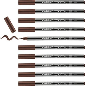 edding 4200 Porzellanpinselstift braun, 10er-Pack