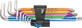 Wera 3950/9 Hex-Plus Multicolour HF Stainless 1 Innensechskant Winkelschlüsselsatz, 9-tlg.