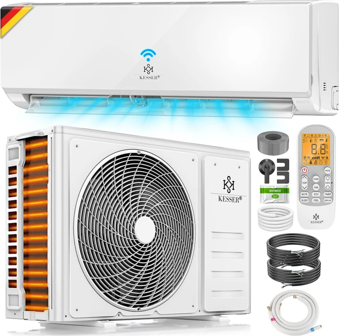 Kesser Klimaanlage Set Split 9000BTU weiß