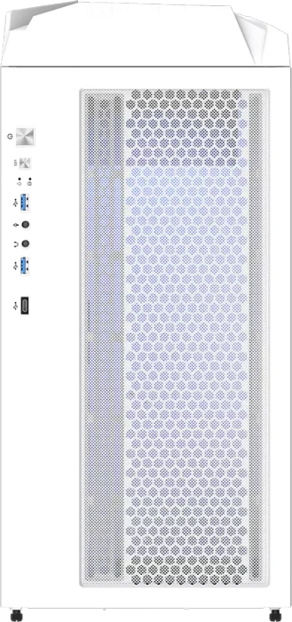 GIGABYTE C301 Glass White, weiß, Glasfenster