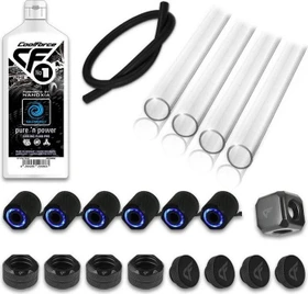 Nanoxia PETG Starter Pack 16/13mm blau beleuchtet