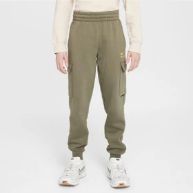 Nike Sportswear Fleece Cargo Trainingshose lang medium olive (Junior)