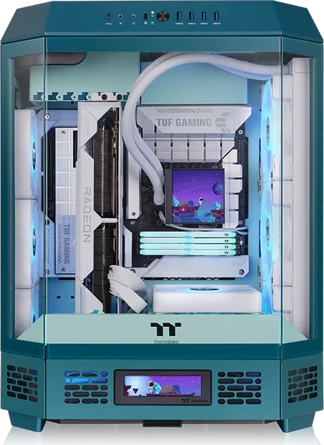 Thermaltake The Tower 600 Transformative Teal, grün, Glasfenster