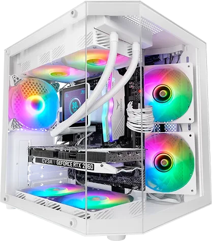 Mars Gaming MC-3TLITE White, Glasfenster