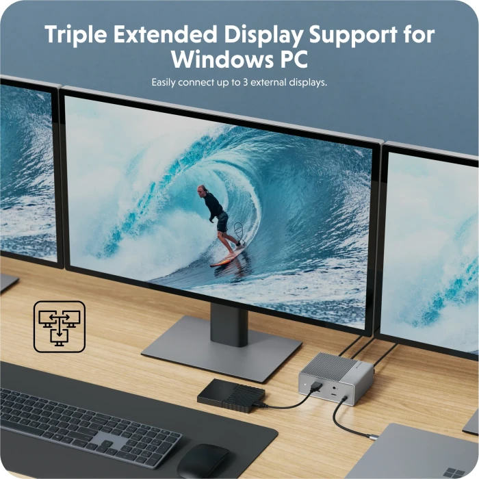 Targus HyperDrive Gen2 12-in-1 USB-C Dockingstation, USB-C 3.1 [Buchse]