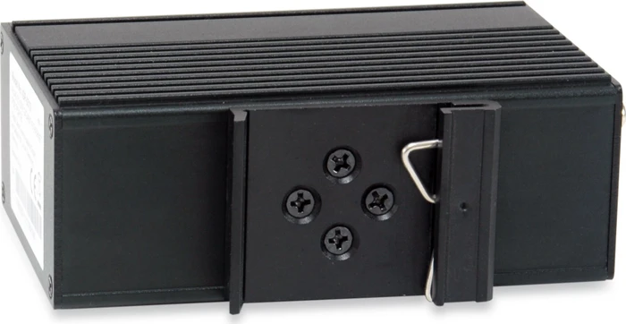 LevelOne IGP Industrial Railmount Gigabit Switch, 2x RJ-45, 1x SFP, 30W PoE+ PD