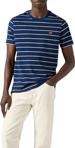 Levi's Original Housemark T-Shirt kurzarm taper stripe/true indigo/dark jersey (Herren)
