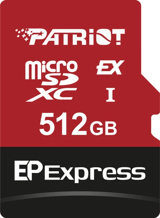Patriot EP Express R800/W600 512GB, UHS-I U3, A1, Class 10, SD Express EX I