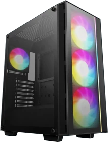 DeepCool Matrexx 55 V4 C, schwarz, Glasfenster