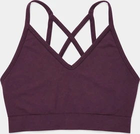 Odlo Seamless Soft Sport-BH winetasting/grey melange (Damen)