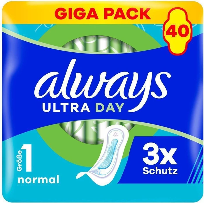 Always Ultra Day mit Flügeln Größe 1, 40 Stück