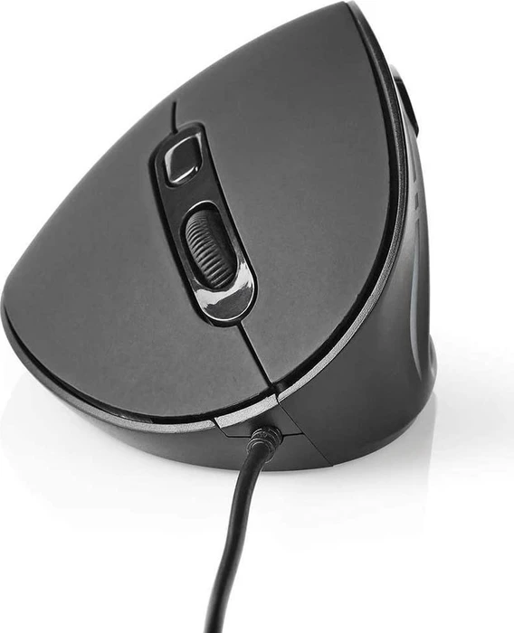 Nedis Wired Ergonomic Mouse, schwarz, USB