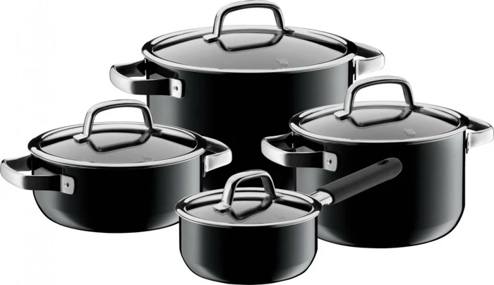 WMF Fusiontec Mineral Kochtopf-Set schwarz, 4-tlg.