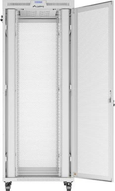 Lanberg 19" Rackschrank 42HE, LCD, freistehend, Flat Pack, Gitternetztür, IP20, RAL 7035, 1000mm tief