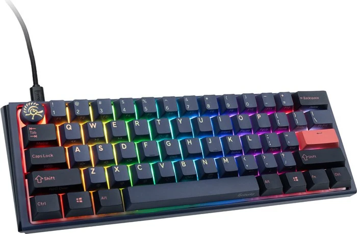 Ducky One 3 Mini, Cosmic Blue, PBT, LEDs RGB, MX SPEED RGB Silver, USB, US