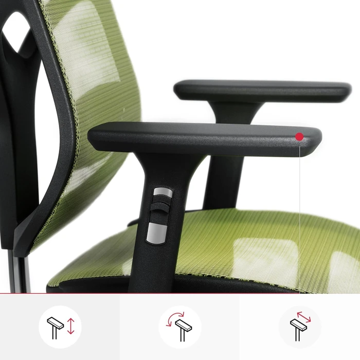 Diablo Chairs V-Basic Ergonomischer Bürostuhl, schwarz/grün